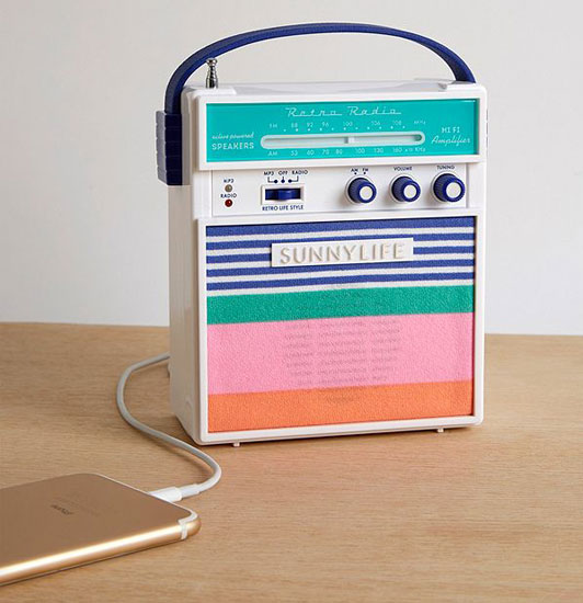 Retro audio: Sunnylife Catalina portable speaker