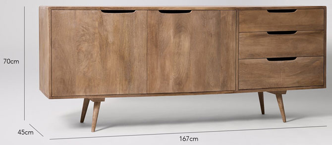 Randall midcentury-style sideboard at Swoon