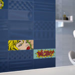 Roy Lichtenstein-inspired Pop tiles by Imola