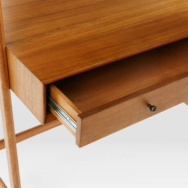 Retro office: Mid-century wall desk from West Elm