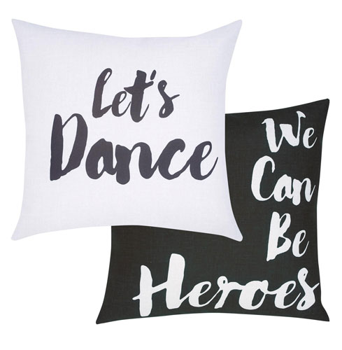 David Bowie-inspired reversible cushion at Next