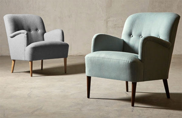 Midcentury-style London armchair range by Swoon Editions