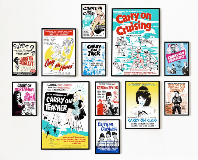 The officially licensed Carry On artwork collection by Art & Hue