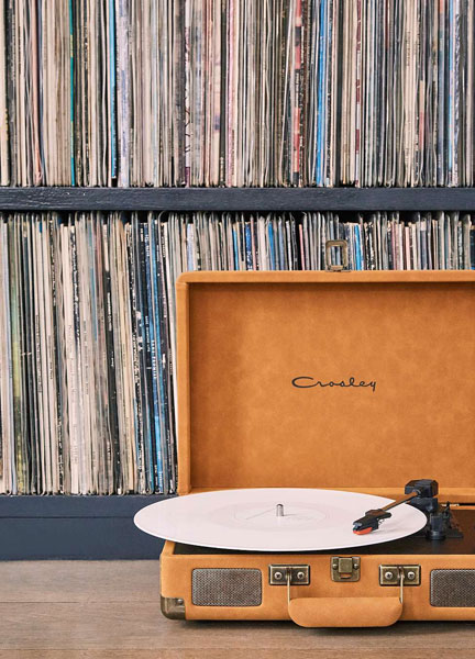 Crosley Cruiser record player returns in new suede finishes