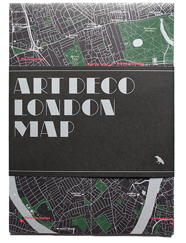 Architecture spotting: Art Deco London Map by Blue Crow Media