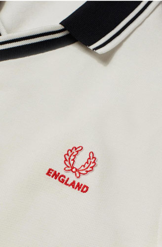 1980s-style Special Edition England Country Shirt by Fred Perry