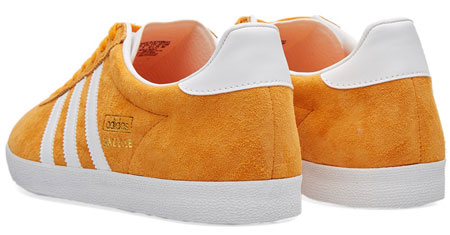Adidas Gazelle OG trainers reissued in a bright orange suede finish