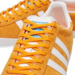 Adidas Gazelle OG trainers reissued in a bright orange suede finish