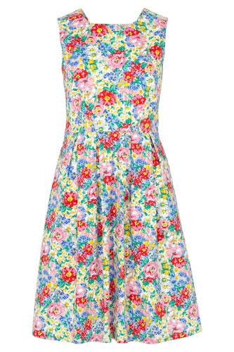 Vintage-style Hatty floral garden dress at Sugarhill Boutique