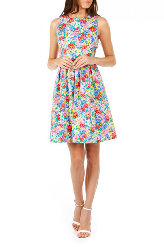 Vintage-style Hatty floral garden dress at Sugarhill Boutique