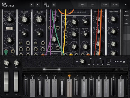 1970s Moog Model 15 Synthesiser recreated as an iOS app