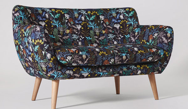 Mimi midcentury-style sofa by Swoon Editions gets a limited edition Brie Harrison makeover