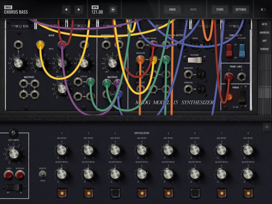 1970s Moog Model 15 Synthesiser recreated as an iOS app