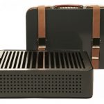 Mon Oncle retro-style portable barbecue - shaped like a vintage suitcase