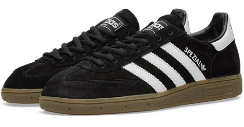 1970s Adidas Handball Spezial trainers reissued in black and white