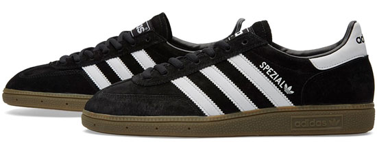 1970s Adidas Handball Spezial trainers reissued in black and white