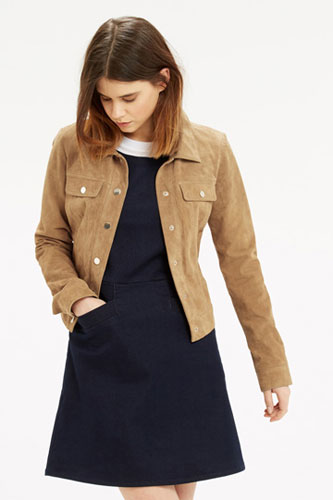 Vintage-style suede jacket at Oasis