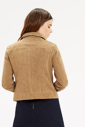 Vintage-style suede jacket at Oasis