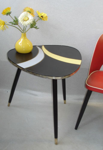 1950s midcentury style patterned tables