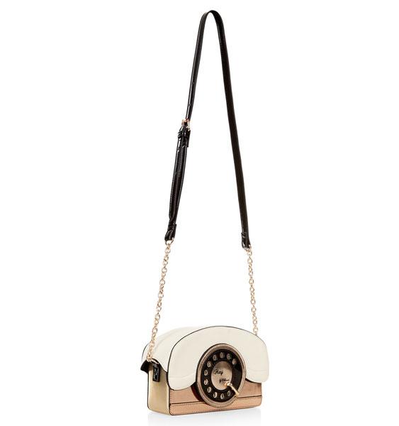 Retro Ring Ring Telephone bag at Accessorize