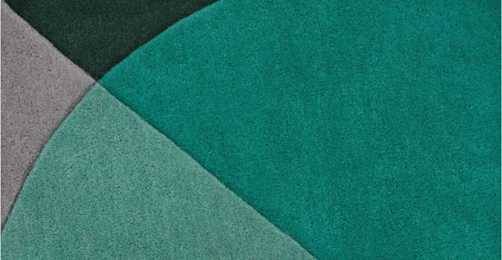 Callum Wilson-designed Axle modernist-style rug at Made