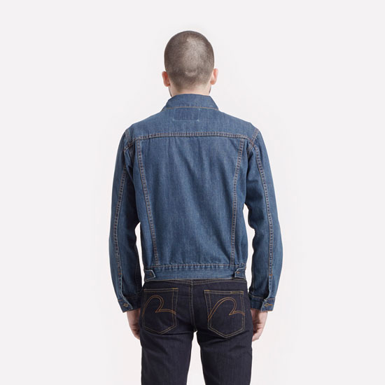 Brutus Gold vintage-style denim trucker jacket