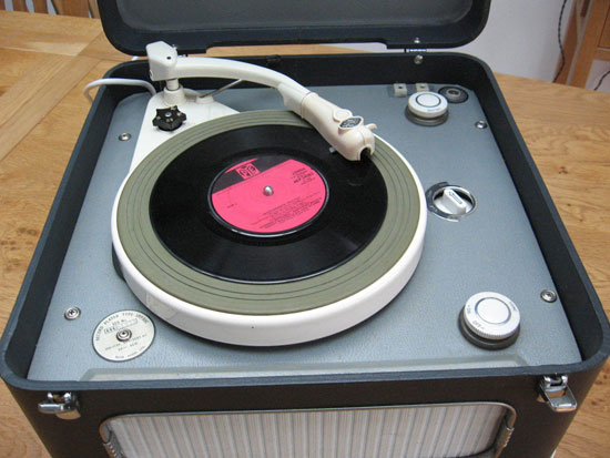 Restored 1960s Bush SRP30C portable record player