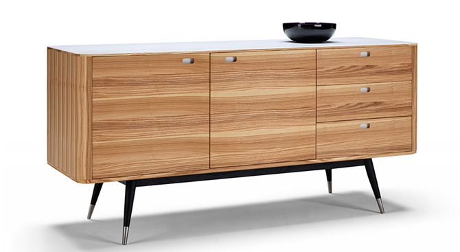 Danish Retro midcentury-style sideboards at Wharfside