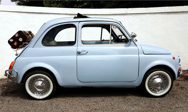 Restored 1970 right-hand drive Fiat 500