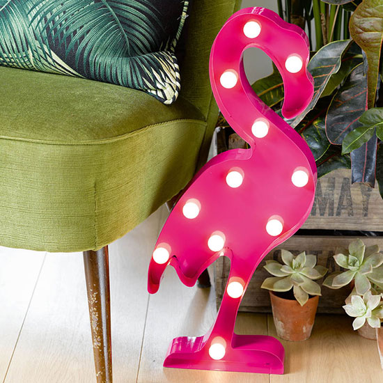 A touch of kitsch: Carnival Fiesta Flamingo Light