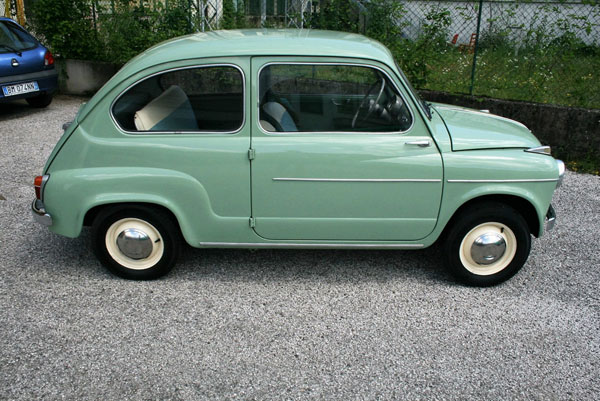 Restored 1958 Fiat 600 II Series car