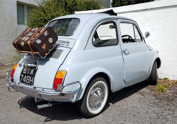 Restored 1970 right-hand drive Fiat 500