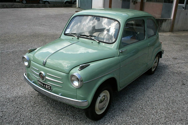 Restored 1958 Fiat 600 II Series car