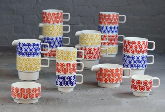 1970s-style Hokolo stackable ceramics at Make International