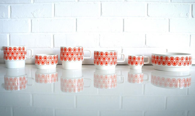 1970s-style Hokolo stackable ceramics at Make International