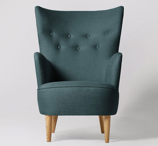 Midcentury-style Ludwig armchair range at Swoon Editions
