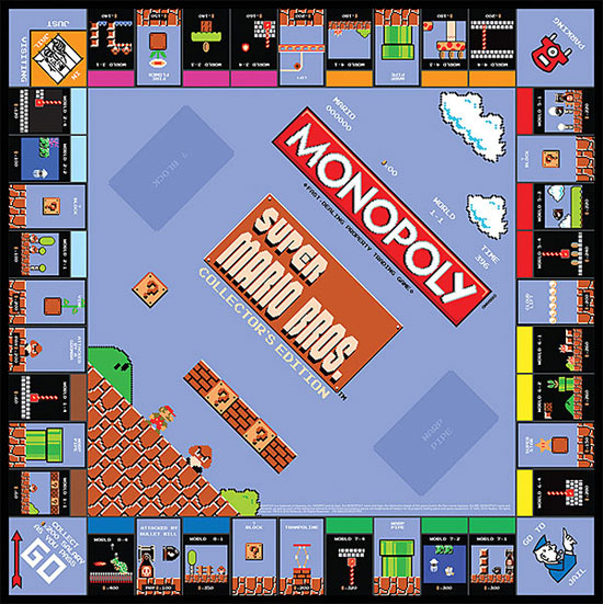 8-bit board gaming: Super Mario Bros Classic Monopoly