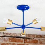 Midcentury-inspired chandeliers by Illuminate Vintage