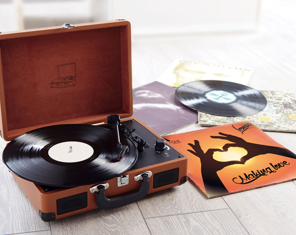 Aldi offers vintage-style suitcase record players for under £30