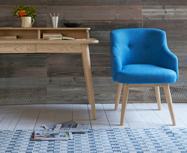 Handmade midcentury-style Smudge desk chair at Loaf