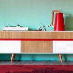 Miniforms midcentury-style Skap sideboards with built-in audio