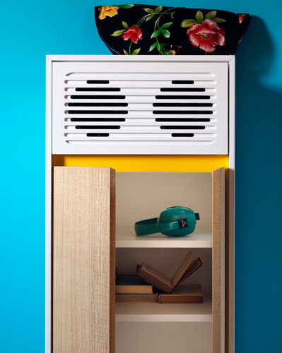 Miniforms midcentury-style Skap sideboards with built-in audio