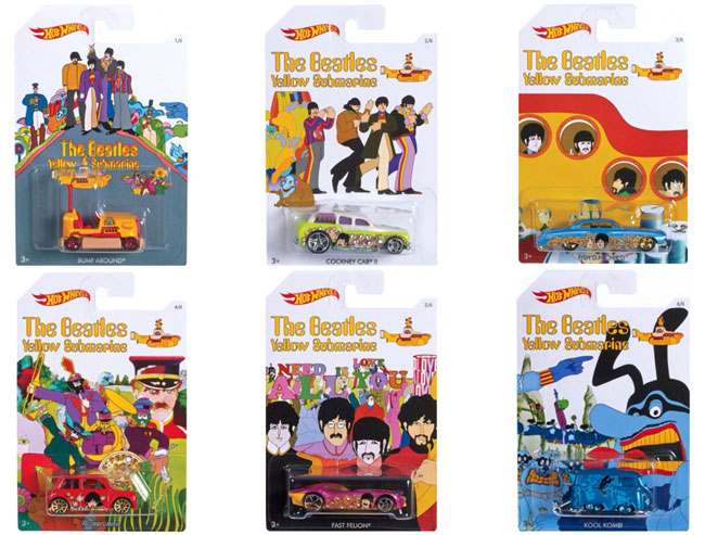 Yellow Submarine by The Beatles now a Hot Wheels collection