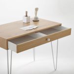 Adza one-drawer vintage desk at La Redoute