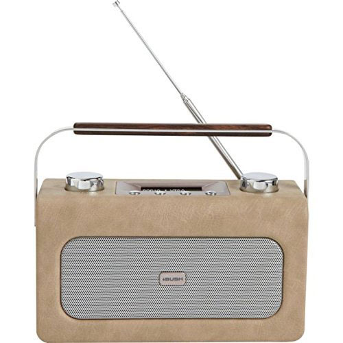 1960s-style Bush leather DAB radio