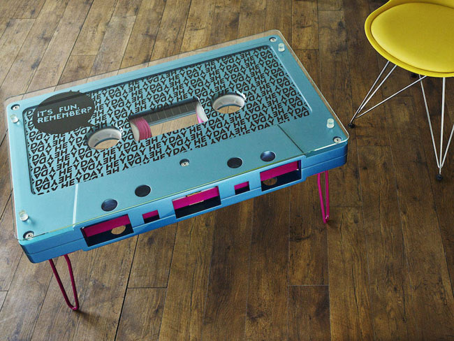 Super-sized tapes: Cassette coffee tables by Altar Furniture