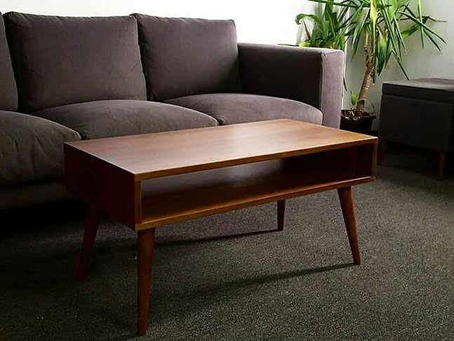 Midcentury-style coffee table by Flint Alley Furniture