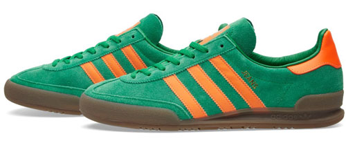 green adidas jeans trainers