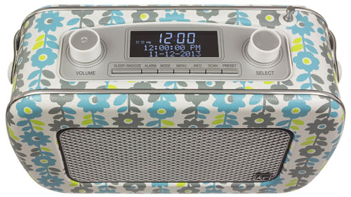 Vintage-style Kitsound Jive DAB/FM radio returns in a retro floral finish