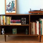 Handmade Danish-style media cabinet by Stor New York